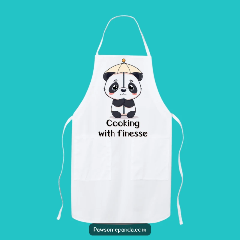 Funny Panda Umbrella Nose Apron: Determined Kitchen Fun Funny Gift