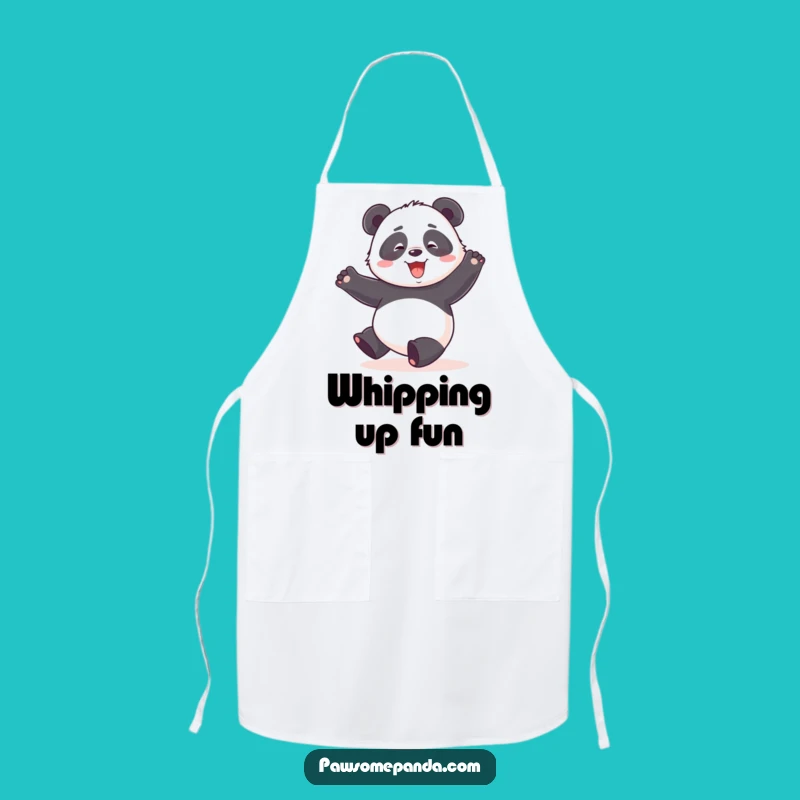 Funny Panda Dance Apron: Clumsy Celebration Kitchen Gift