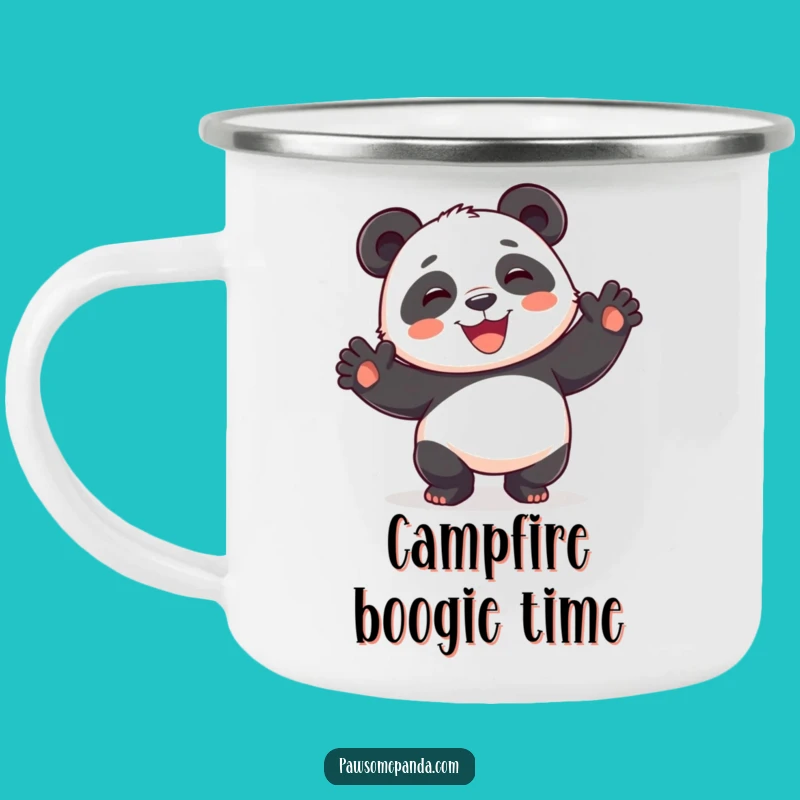 Durable Funny Playful Panda Dance Camping Mug - Adventure with a Beat