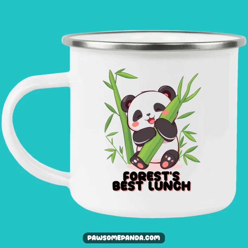 Funny Happy Panda Camping Mug: Bamboo Joy Drinkware, Perfect Funny Gift!