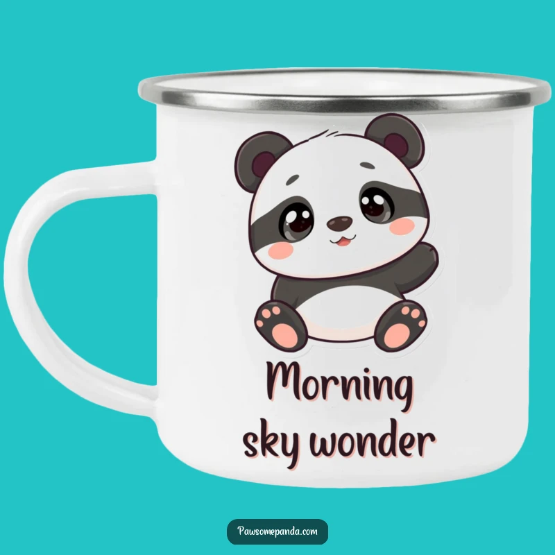 Funny Curious Panda Adventure Mug: Your Adorable Outdoor Companion