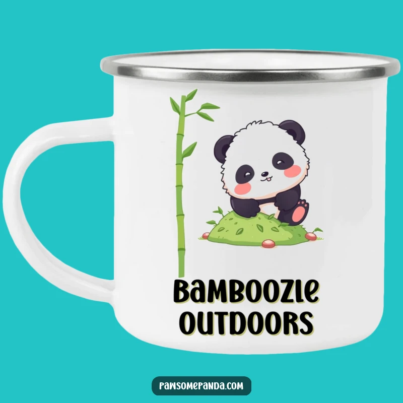 Funny Panda Tumble Camping Mug: Adventure-Ready with Comical Charm Gift