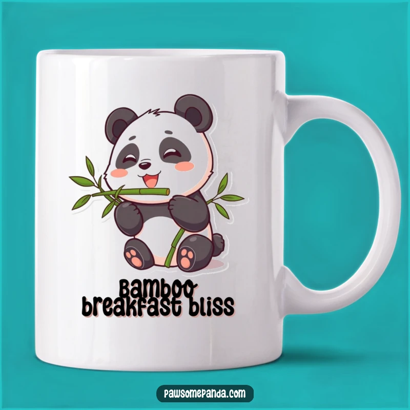 Funny Cute Panda Bamboo Munching Mug, a Hilarious Gift for Bamboo Lovers