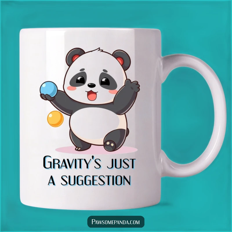Funny Chubby Panda Juggling Mug - A Hilarious Gift for Panda Lovers and Jokers