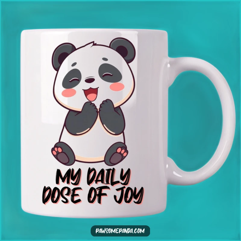 Funny Panda Clap Mug: Delightful Panda Celebration, Perfect Funny Gift Idea
