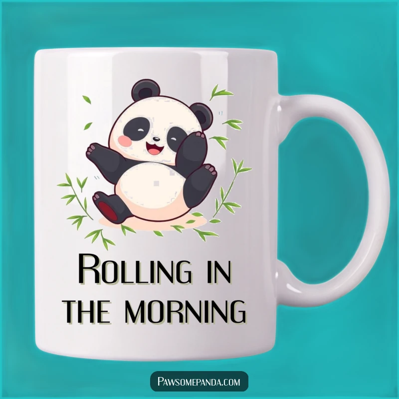 Funny Panda Somersault Mug - Joyful Acrobatics & Perfect Gift