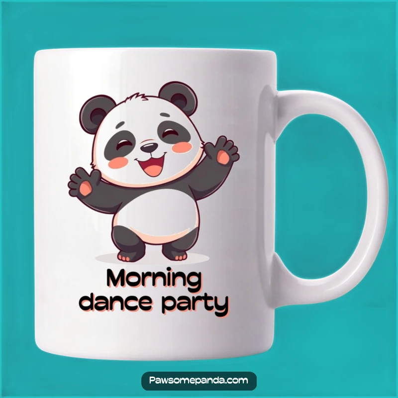 Funny Playful Panda Dance Mug - Wide Smile Tee for Hilarious Gift Giving