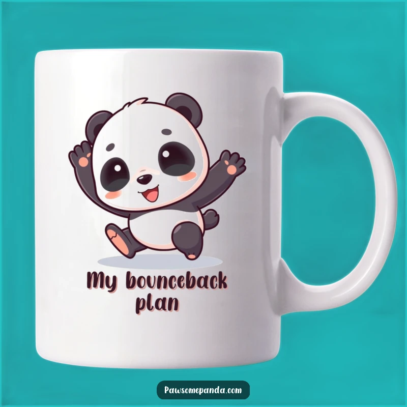 Funny Panda Hop Mug: Adorable Cartoon Character, Perfect Gift for Panda Lovers!