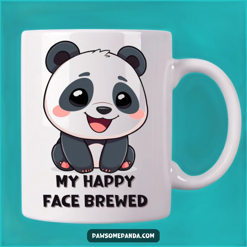 Funny Panda Mug: Goofy Grin Character Mug for Panda Lovers, Perfect Funny Gift