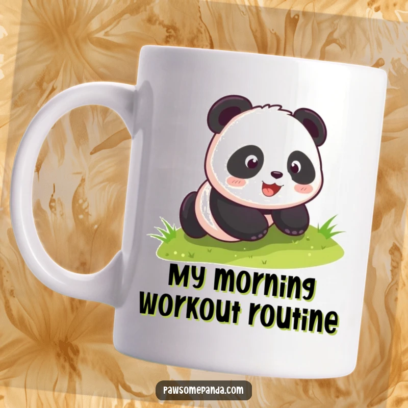 Funny kawaii panda cub joyfully rolling down a lush green grassy hill, embodying pure, unadulterated fun and happiness.