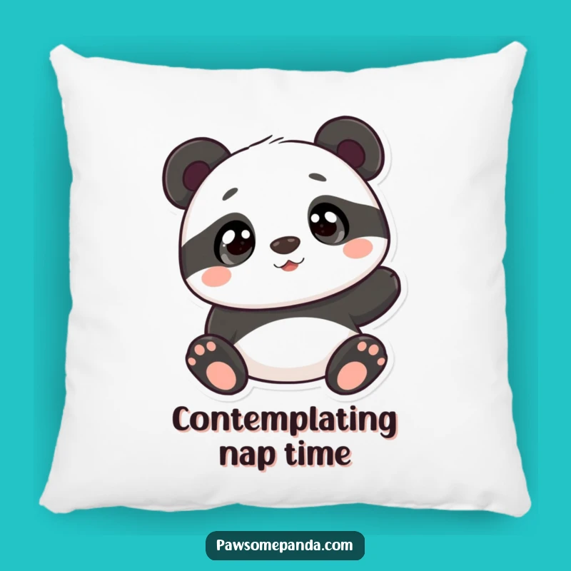 Funny Curious Panda Pillow: Cozy Comfort with Adorable Charm
