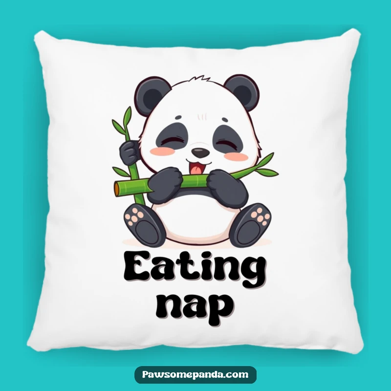 Funny Panda Bamboo Bliss Pillow - Soft & Peaceful Decorative Cushion