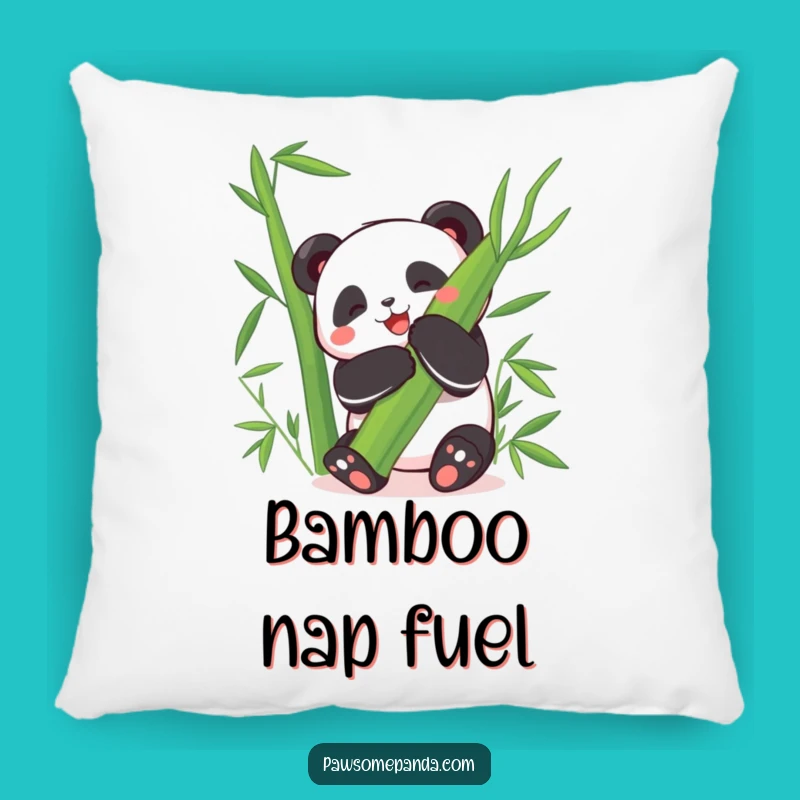 Funny Happy Panda Pillow: Cozy Bamboo Comfort, Ideal Funny Gift!