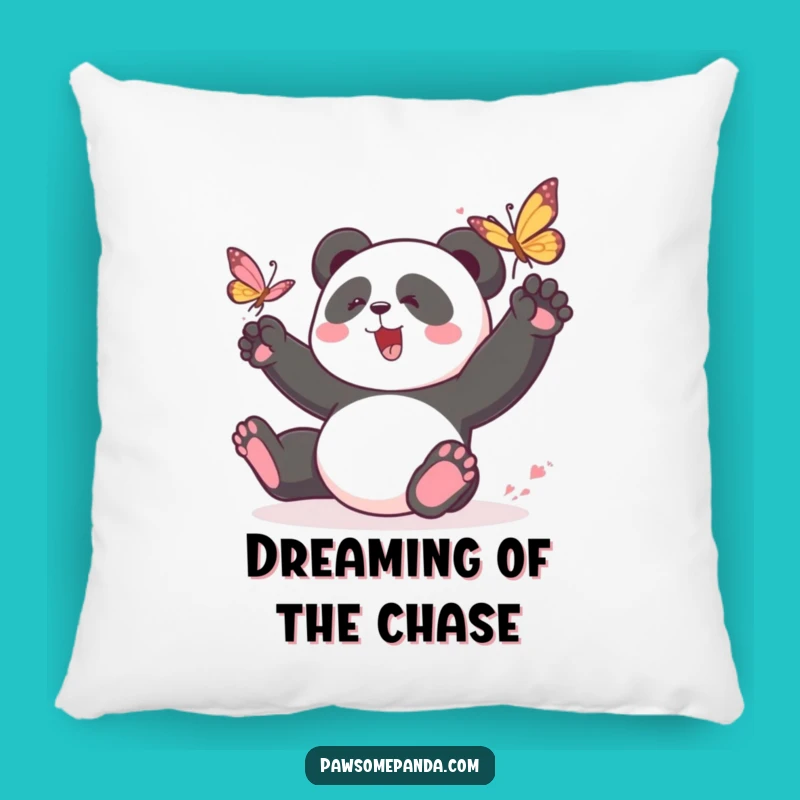 Funny Panda Butterfly Pillow: Cozy Comfort with Playful Spirit