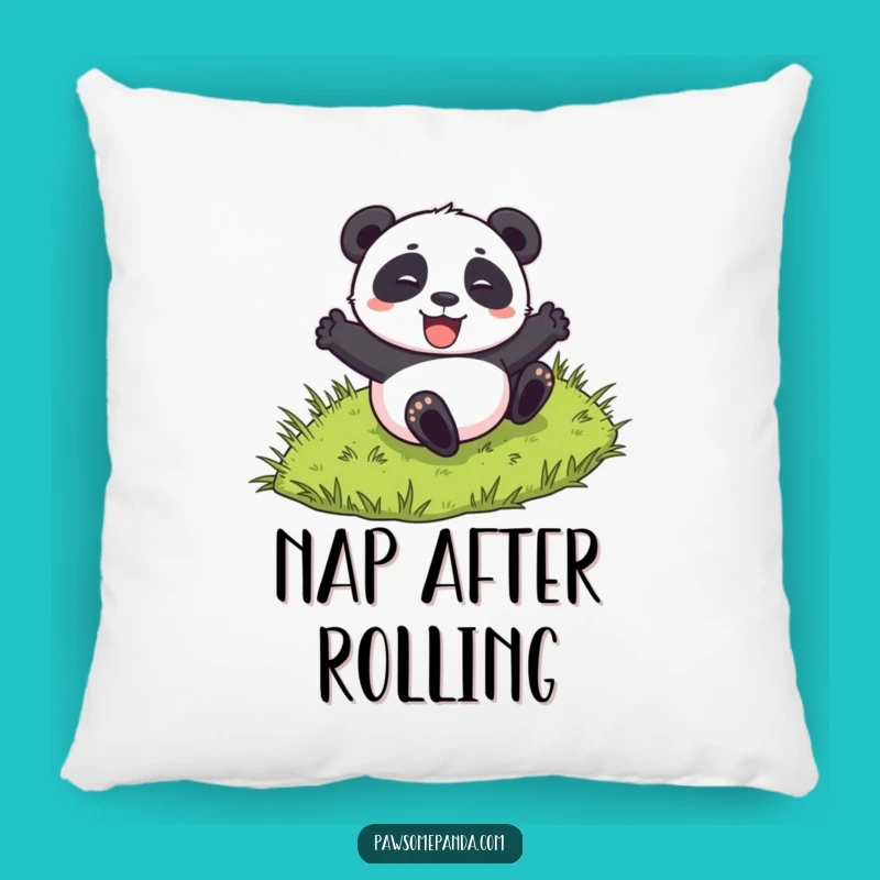 Funny Rolling Panda Pillow: Cozy & Hilarious Accent for Animal Fans