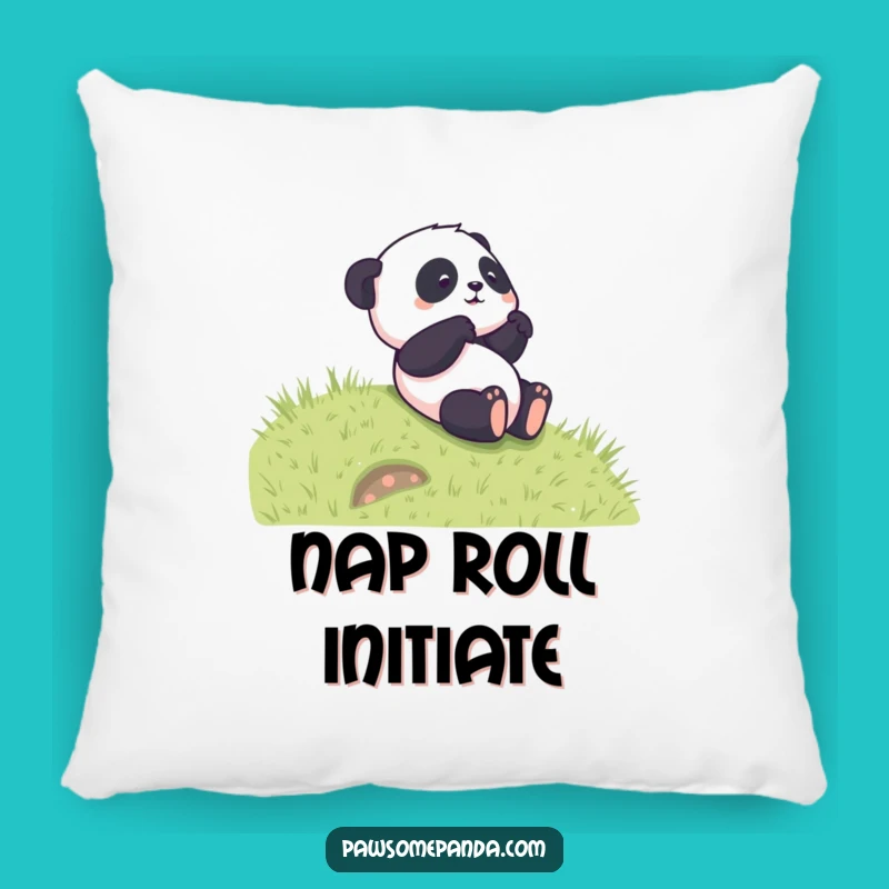 Funny Panda Rolling Pillow - Soft Cartoon Cushion, Adorable Funny Gift for Bedrooms!