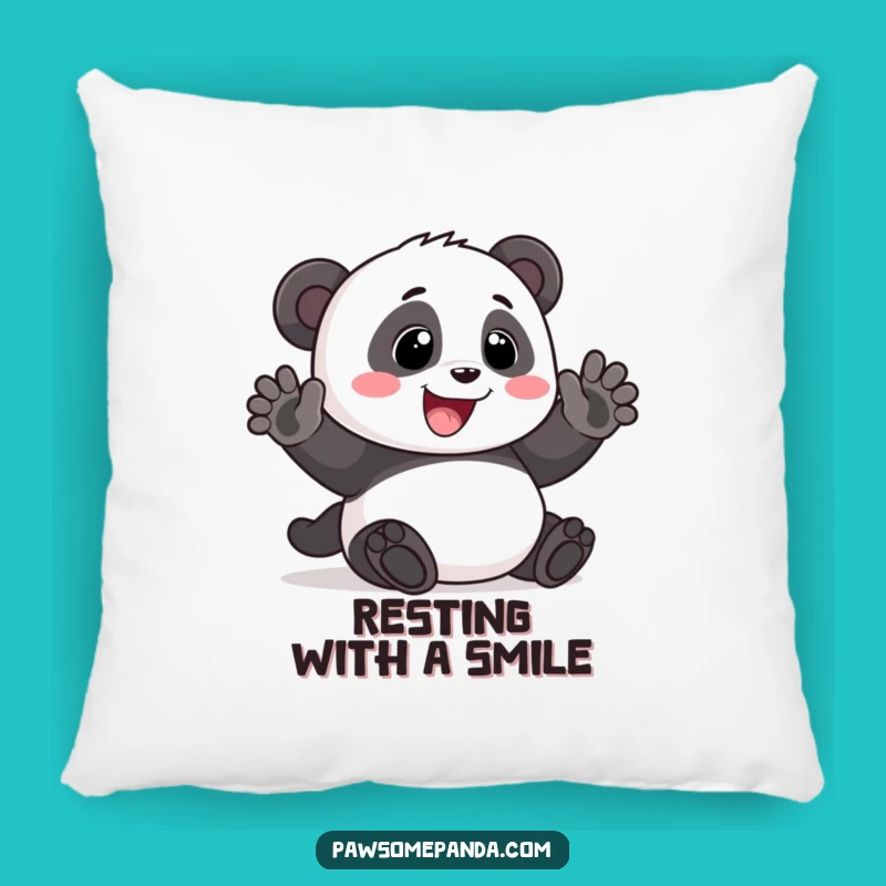 Funny Panda Waving Pillow: Huggable Smiles and Cozy Comfort for Your Home