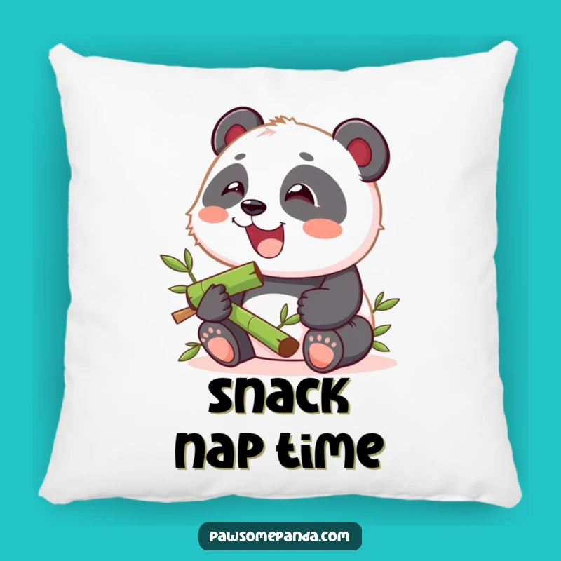 Funny Kawaii Panda Munching Pillow: Soft Panda Cushion, Adorable Funny Gift Accent