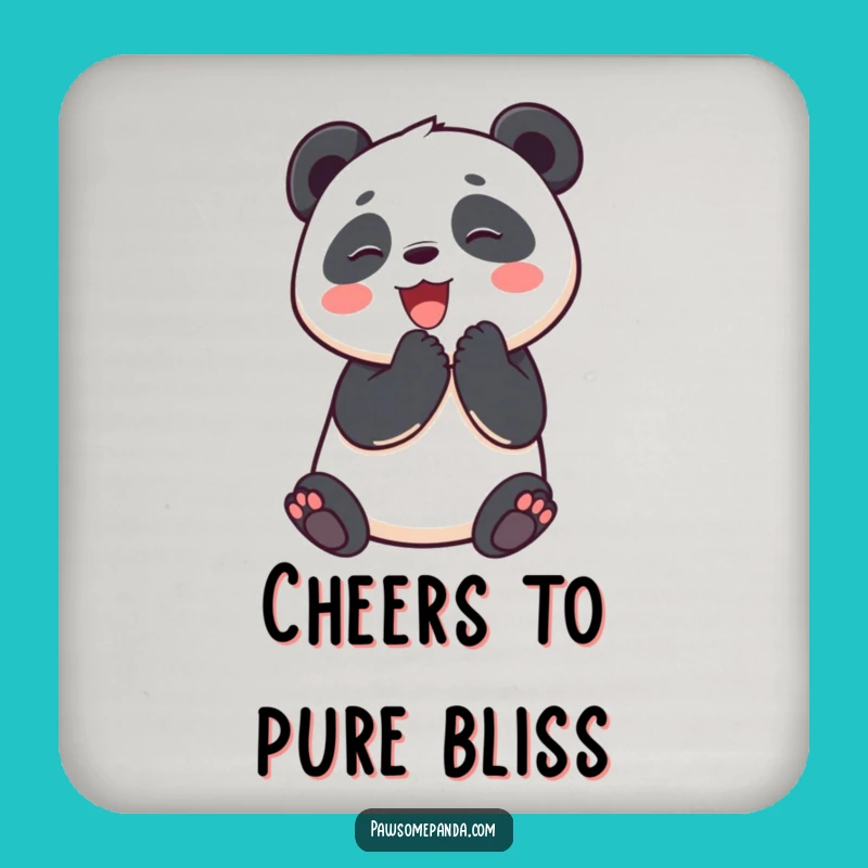 Funny Panda Coasters: Protect Surfaces With Happy Panda, Set Of Funny Gifts