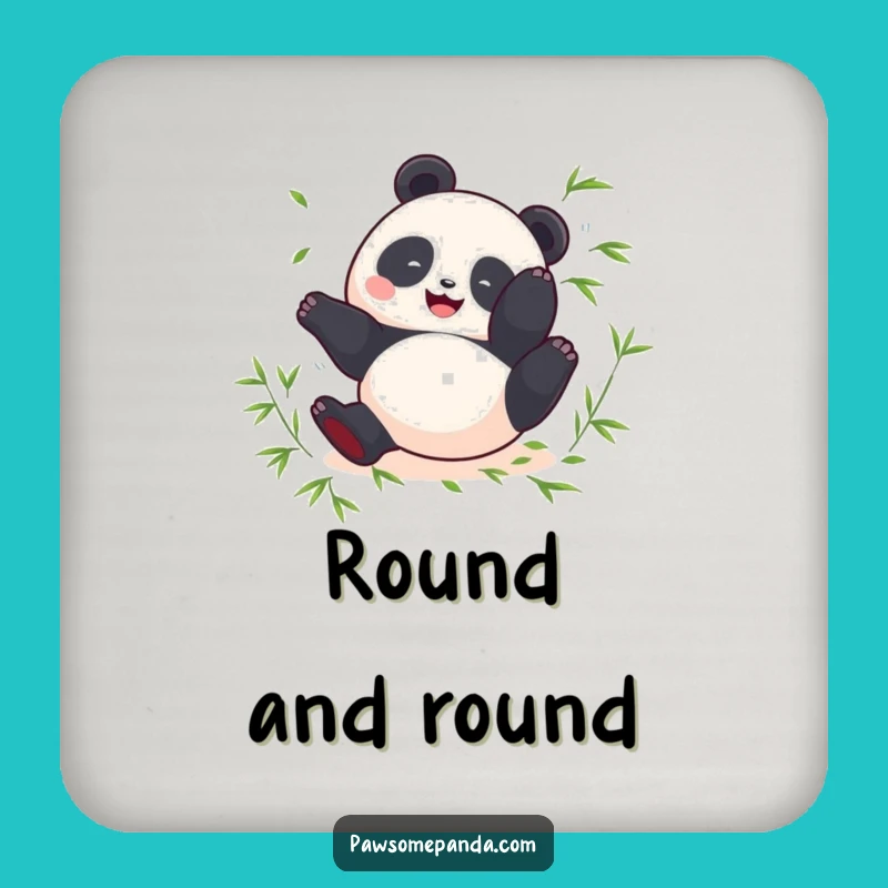 Funny Panda Somersault Coaster - Fun Protection Perfect Gift