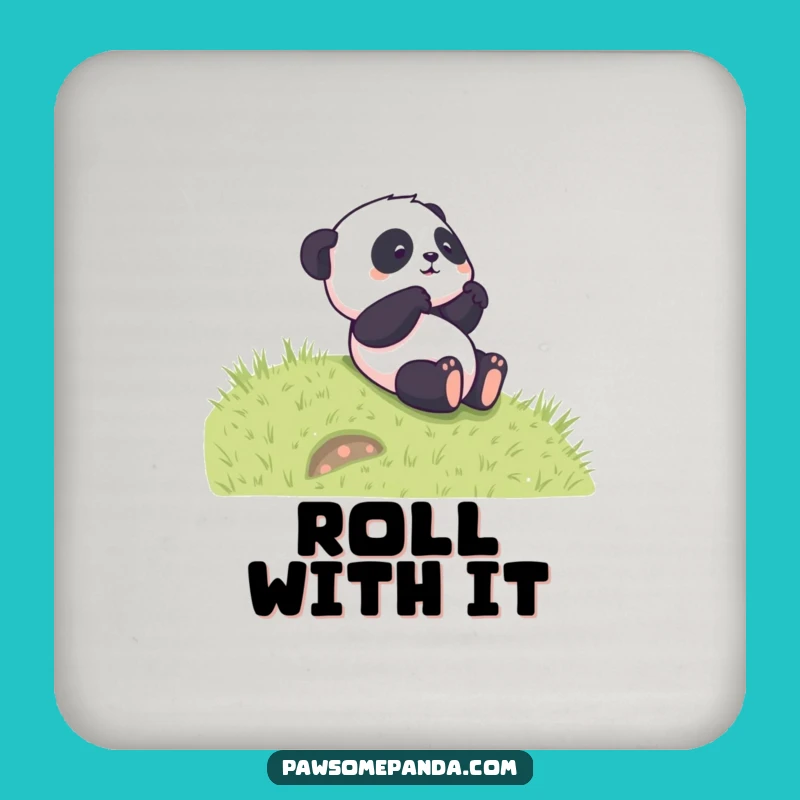 Funny Panda Rolling Coaster - Cute Cartoon Protector, Excellent Funny Gift for Tables!