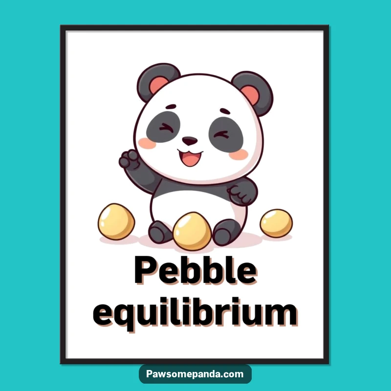 Funny Panda Juggling Poster: Hilarious Wall Art for Panda Lovers!