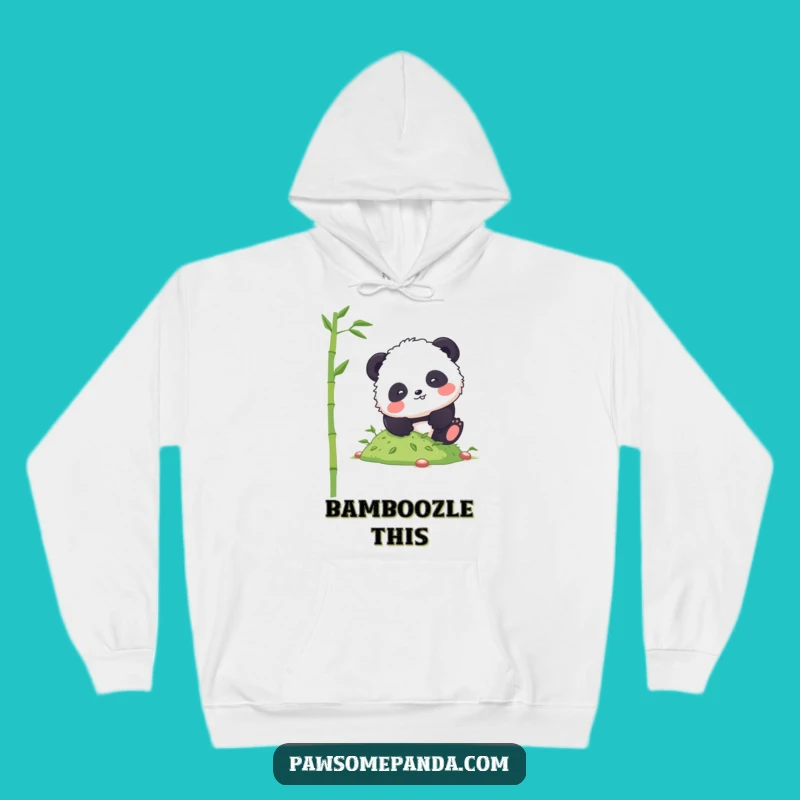 Cozy Funny Panda Tumble Hoodie: Warm and Comical Bamboo Buddy Gift