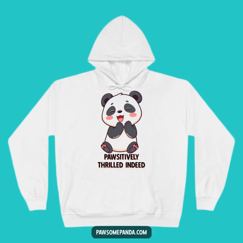 Cozy Funny Panda Hoodie: Clapping Panda Comfort, Perfect Warm Funny Gift