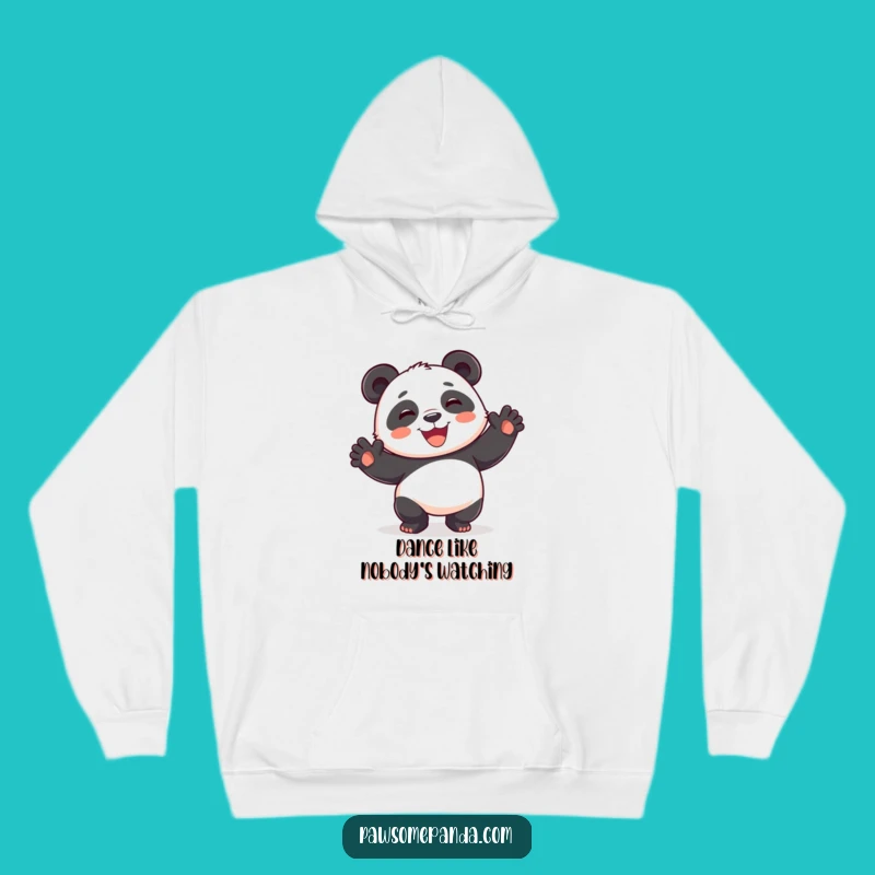 Cozy Funny Playful Panda Dance Hoodie - Dance Through Life with a Smile