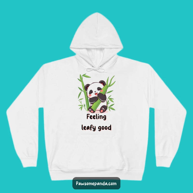 Funny Happy Panda Hoodie: Cozy Bamboo Hug, Perfect Funny Gift for Comfort!