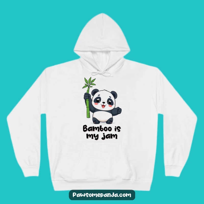 Funny Panda Bamboo Bliss Hoodie: Cozy Victory Wear, Perfect Panda Gift