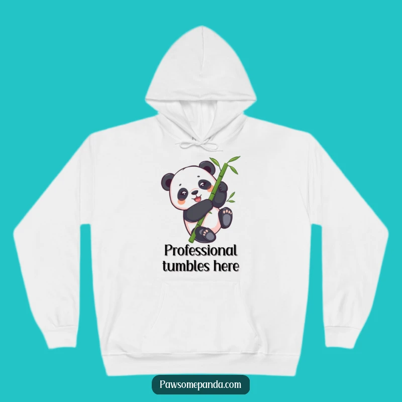 Funny Panda Bamboo Tumbling Hoodie - Cozy and Hilarious Panda Apparel