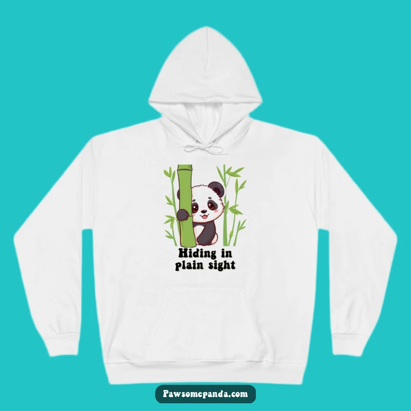 Funny Kawaii Panda Cub Peek Hoodie: Cozy Panda Art, Ultimate Adorable Funny Gift