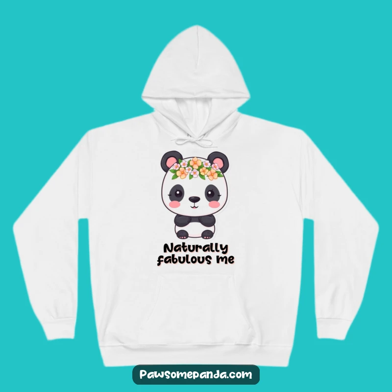 Funny Panda Flower Crown Hoodie: Cozy Blooms and Hilarious Charm for All