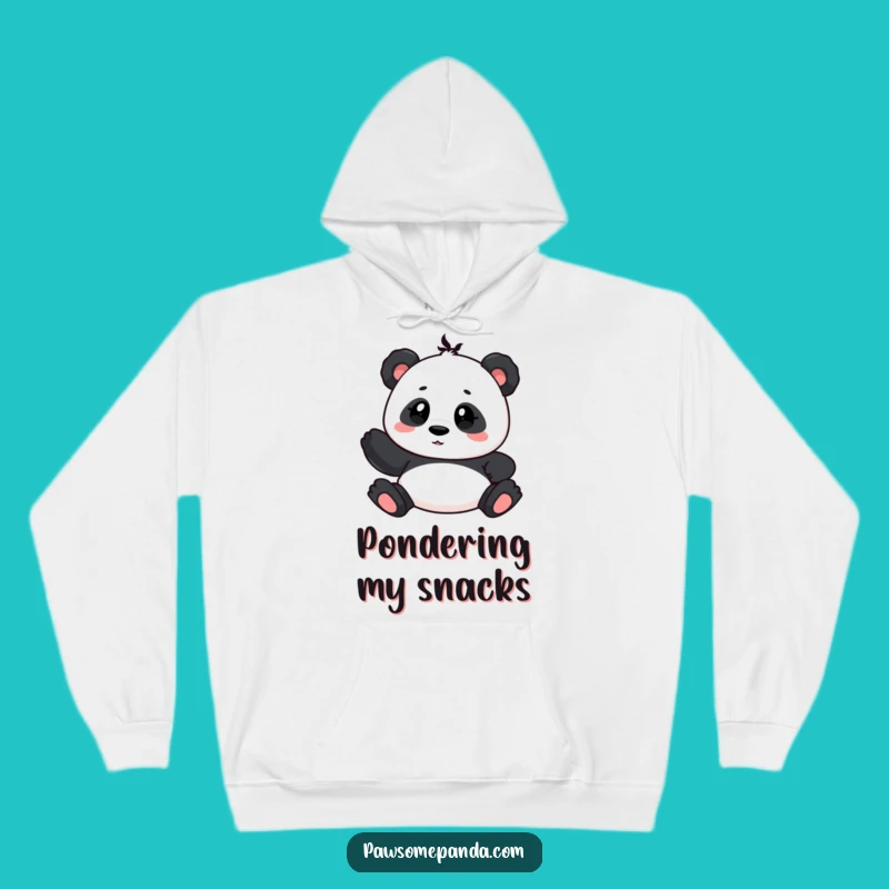 Funny Curious Panda Hoodie: Cozy Mystery with Cute Cartoon Appeal Gift!