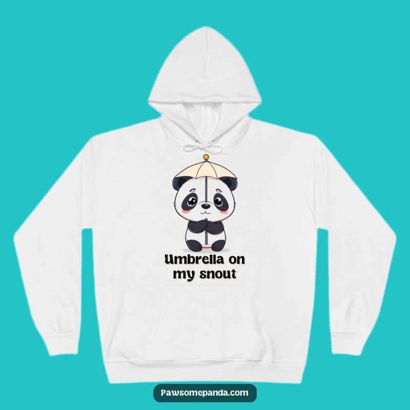Cozy Funny Panda Umbrella Nose Hoodie: Warm Determined Style Funny Gift