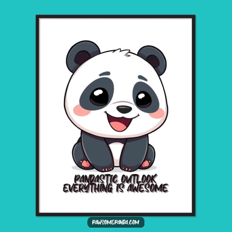 Free Printable Panda Wall Art: Goofy Grin Funny Downloadable Decor for Happy Vibes