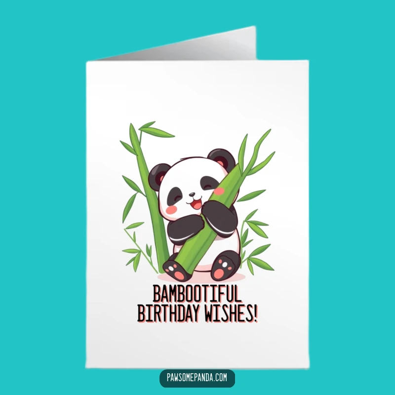 Free Printable Happy Panda Birthday Card: Joyful Downloadable Gift for Anyone