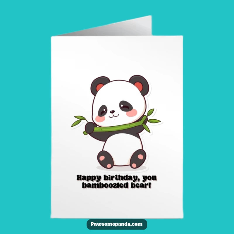 Free Printable Panda Balance Birthday Card: Fun Downloadable Gift Idea