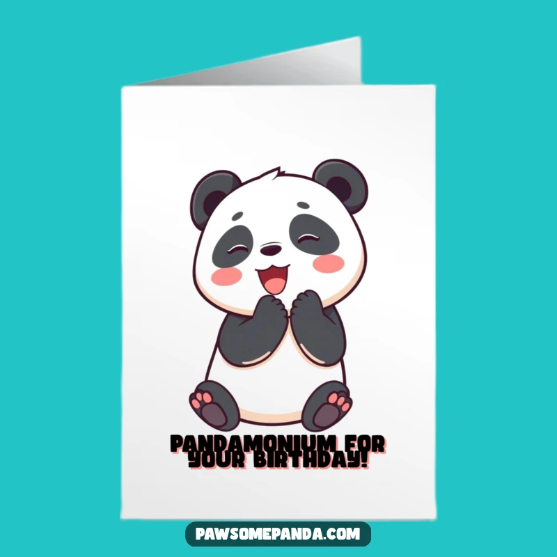 Free Printable Happy Panda Greeting Card: Hilarious DIY Birthday Gift for Panda Lovers