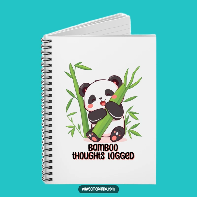 Funny Happy Panda Notebook: Bamboo Hug Journal, Ideal Funny Gift!