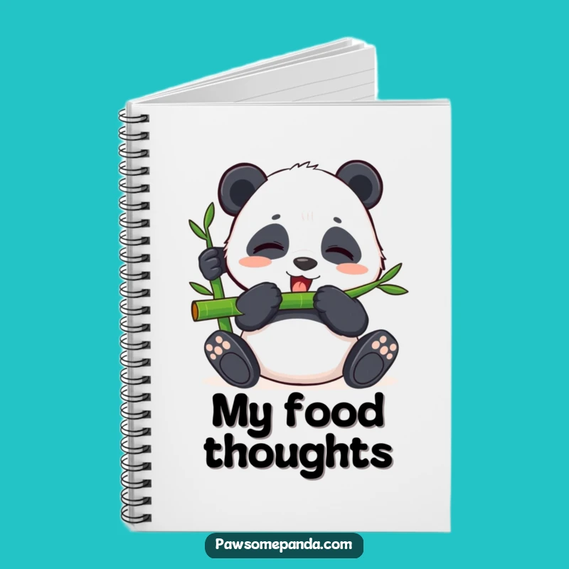 Funny Panda Bamboo Bliss Notebook - Journal for Calm & Ideas