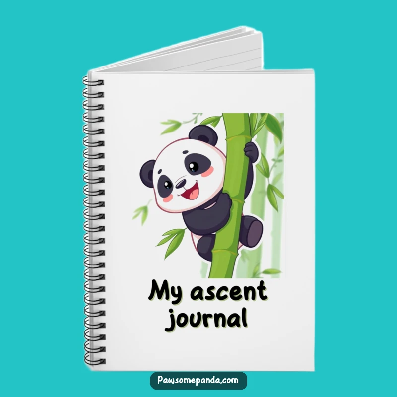Funny Panda Bamboo Climb Notebook: Grinning Climber's Hilarious Jotter