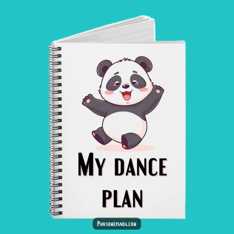 Funny Panda Dance Notebook: Clumsy Journal For Happy People Gift