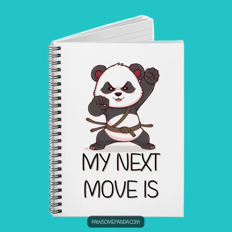 Funny Panda Dojo Notebook - Martial Arts Journal, Ideal Funny Gift for Students!