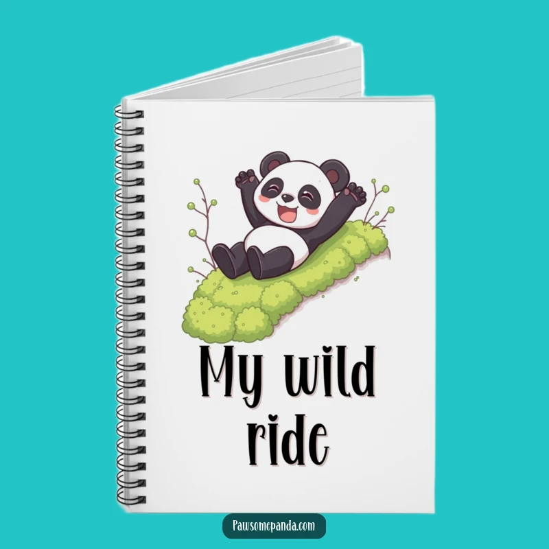 Funny Panda Slide Journal: Record Your Adventures, Hilarious Panda Gift