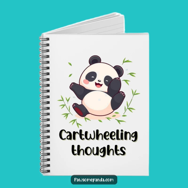 Funny Panda Somersault Notebook - Joyful Notes & Perfect Gift
