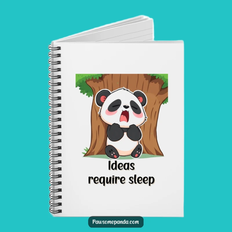 Funny Sleepy Panda Yawn Notebook: Jot Down Dreams, A Great Funny Gift!