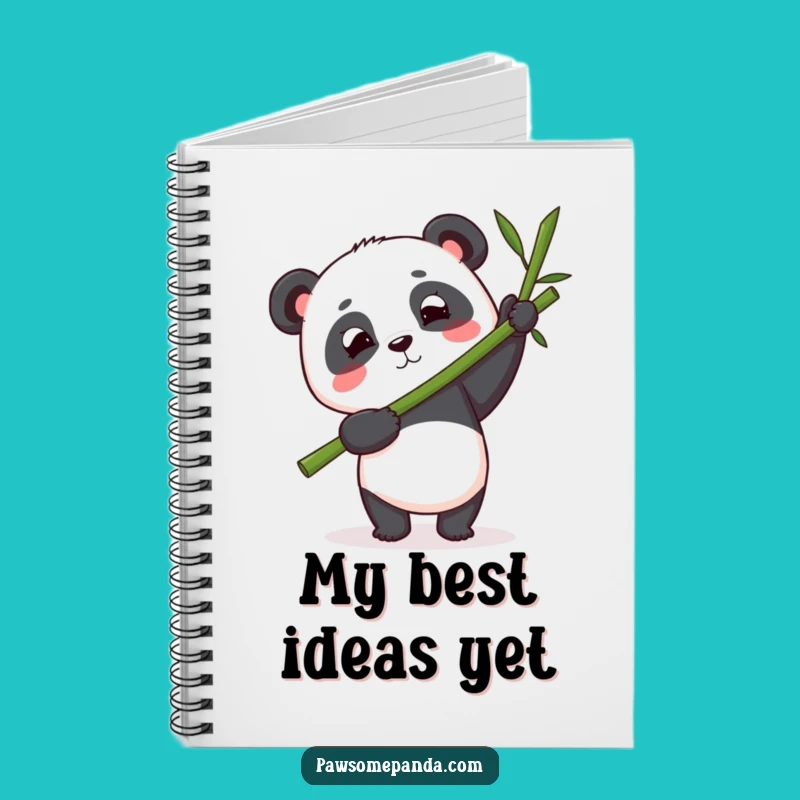 Funny Panda Bamboo Notebook: Journal with a Focused Panda, Humorous Gift