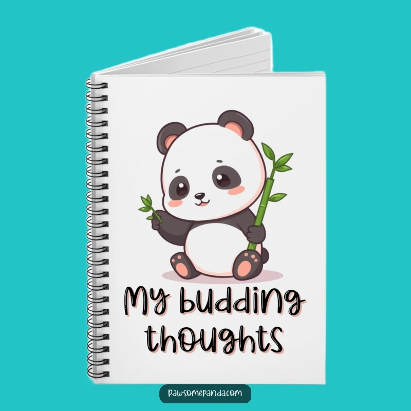 Funny Panda Bamboo Notebook: Jot Down Growth, A Great Funny Gift!
